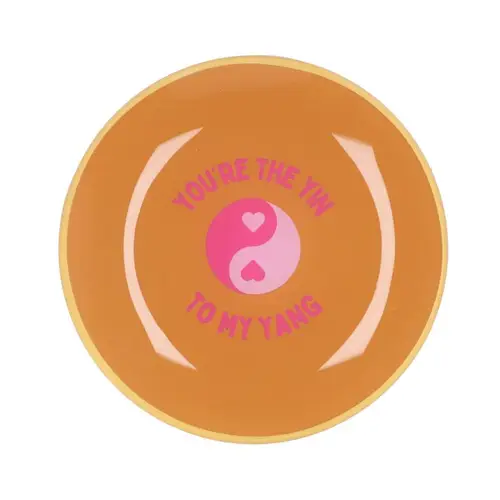 Teller Rund Yin Yang 18x18x02cm