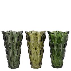 Glas Vase Majestic grün mix 16x23cm