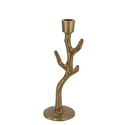 Kerzenständer Hawley gold 09x09x27cm