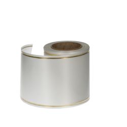 Kranzband Satin weiss 100mm 25m