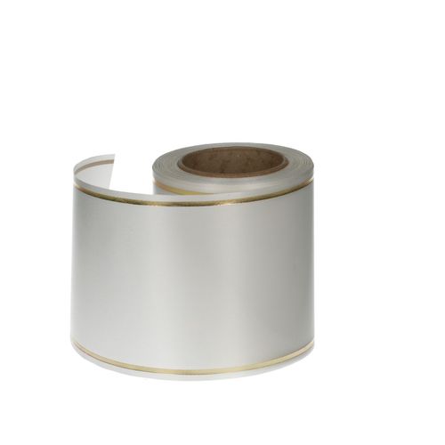 Kranzband Satin weiss 100mm 25m