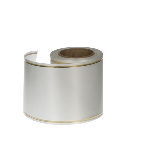 Kranzband Satin weiss 100mm 25m