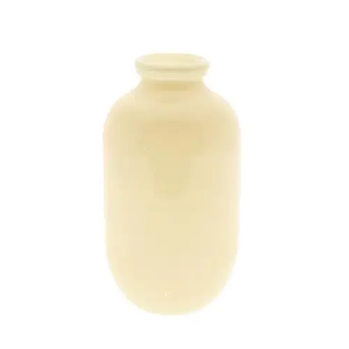 Glas Vase Lisboa creme D18cm H33.5cm