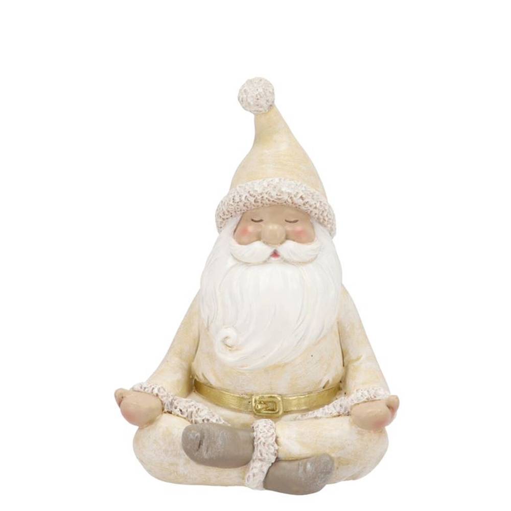 Deko Santa Yoga creme 12x10x16cm