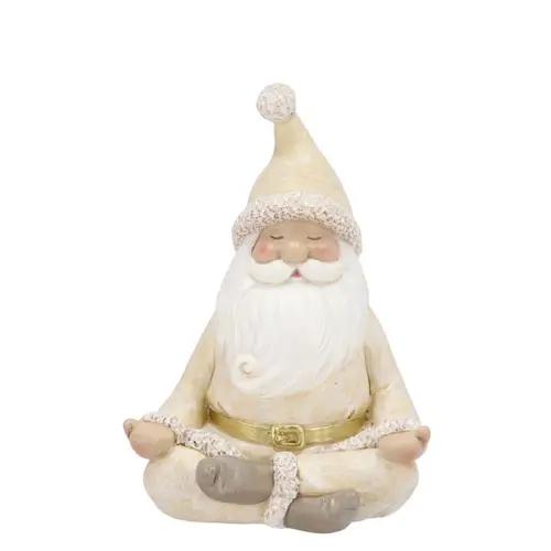 Deko Santa Yoga creme 12x10x16cm