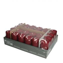 Stumpfkerze Safe weinrot D05cm H10cm
