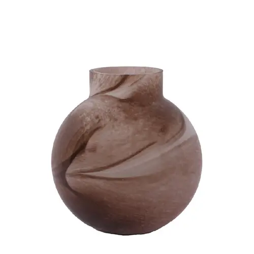 Glas Vase Vienna braun D20cm H22cm