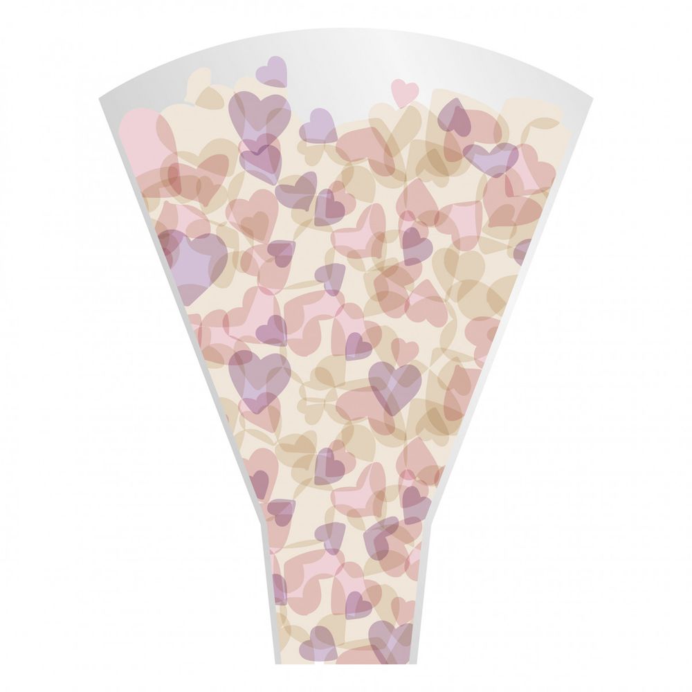 Tüte Sweet rosa/lila 50x35x10cm x50