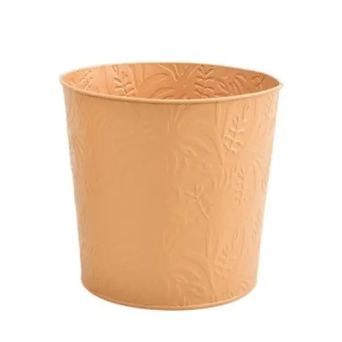 Zink Übertopf Lynn orange D18cm H17cm