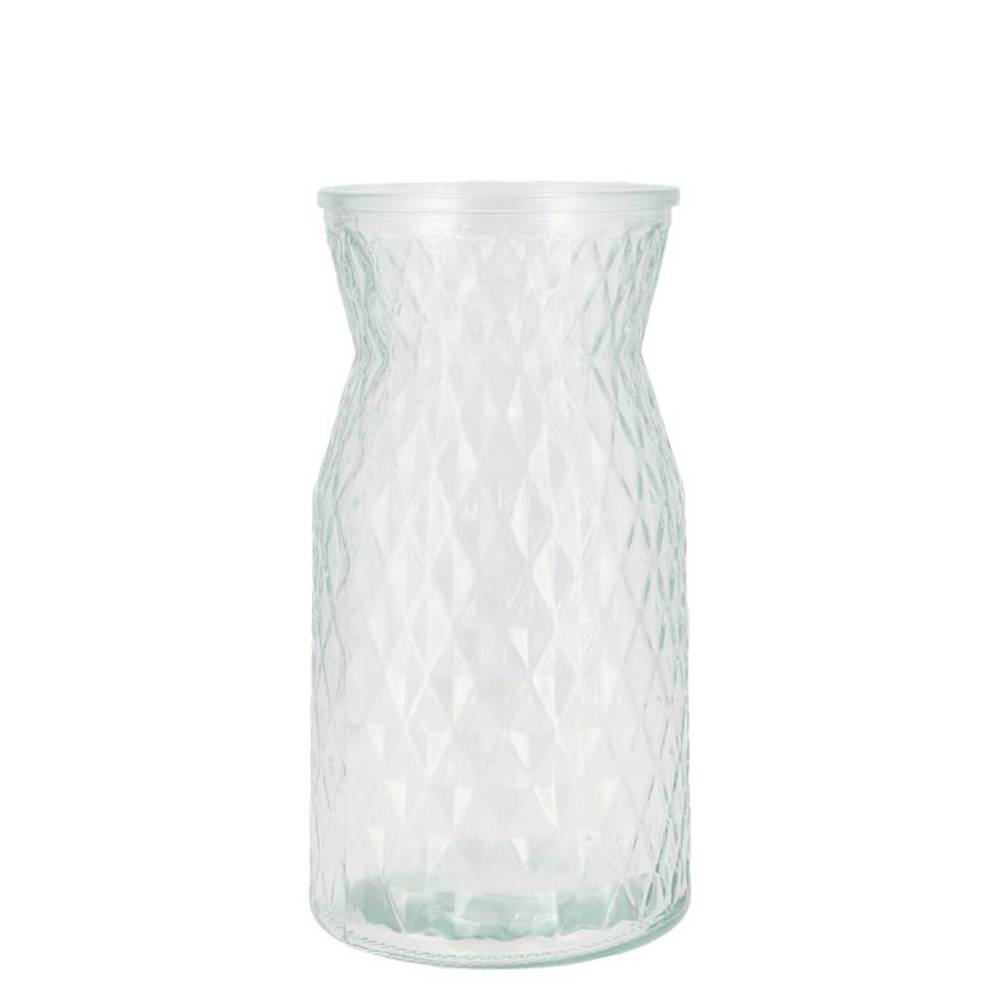 Glas Vase Diamant D12cm H20cm