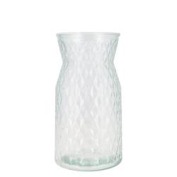 Glas Vase Diamant D12cm H20cm