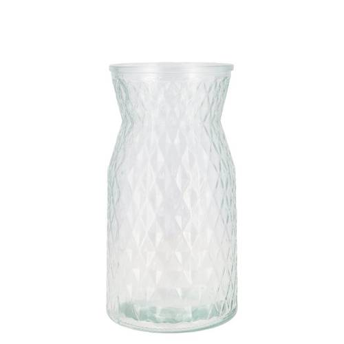 Glas Vase Diamant D12cm H20cm