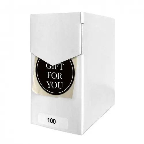 Label Gift For You schwarz 40mm 100st