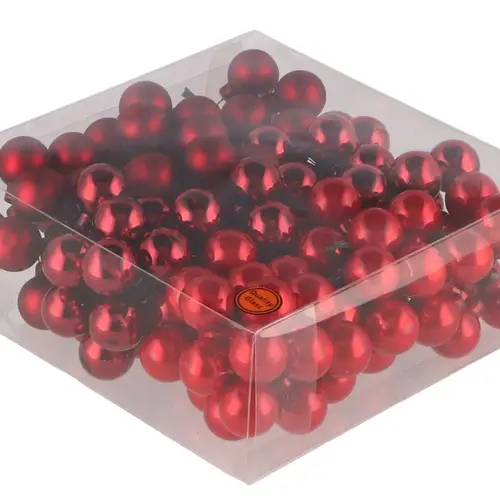 Kugel rot D02.5cm Christmas Red x144 