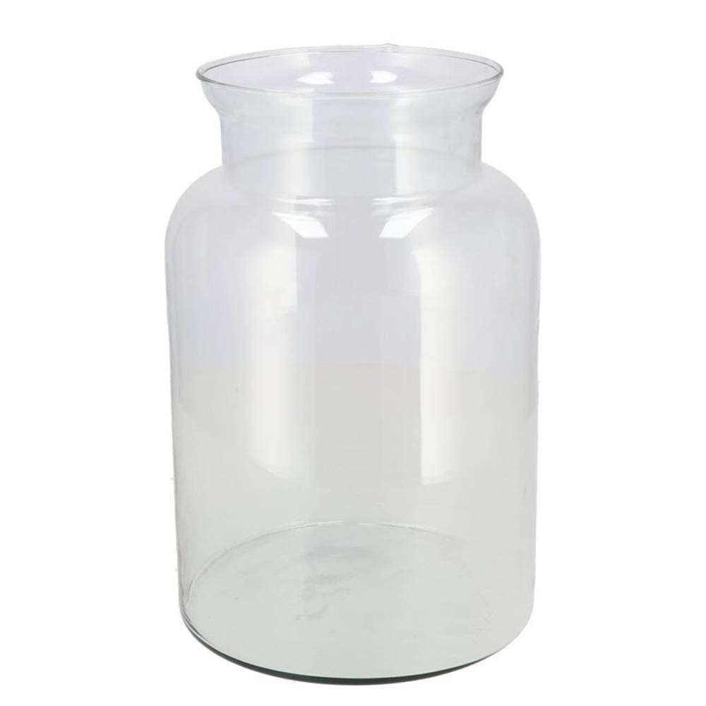 Glas Vase Milchkanne D19cm H35cm