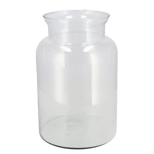 Glas Vase Milchkanne D19cm H35cm
