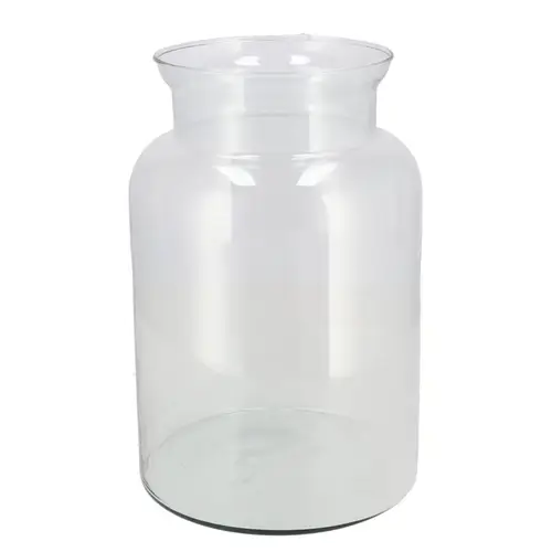 Glas Vase Milchkanne D19cm H35cm