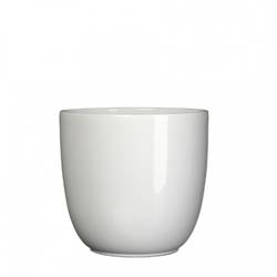 Keramik Übertopf Torino weiss D17cm H16cm 
