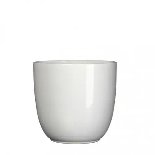 Keramik Übertopf Torino weiss D17cm H16cm 