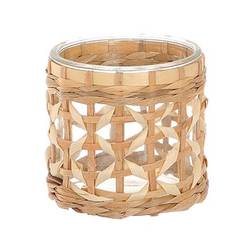 Glas Vase Wadai natur D13cm H12cm