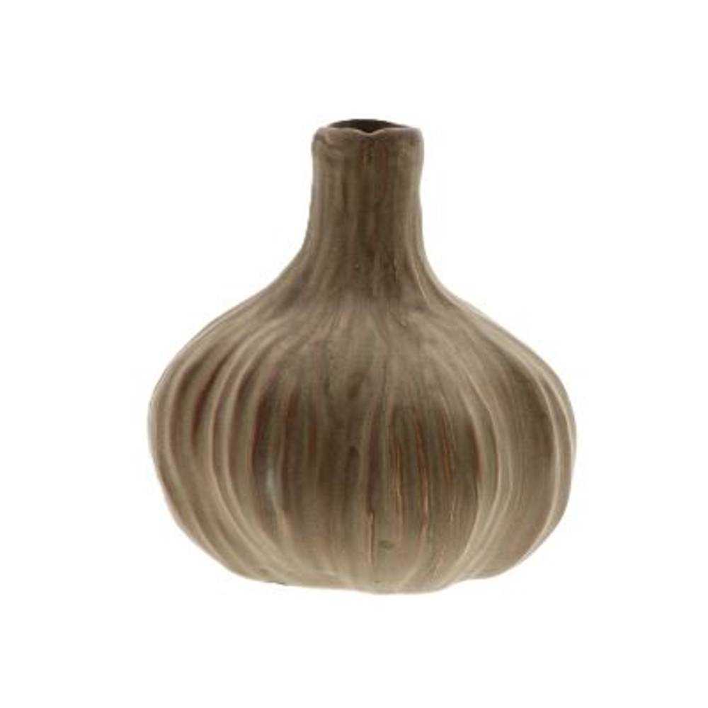 Keramik Vase Chalise braun D140m H15.5cm
