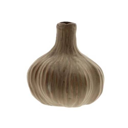 Keramik Vase Chalise braun D140m H15.5cm