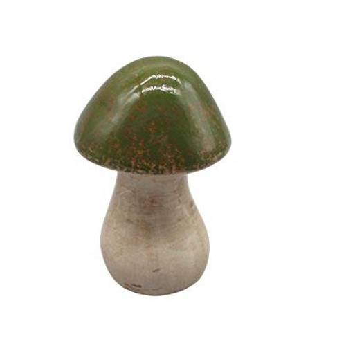 Deko Pilz grün D07cm H11.5cm