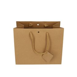 Tasche Gift Bag braun 24x14x19.5cm