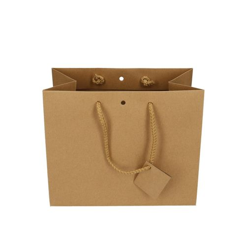 Tasche Gift Bag braun 24x14x19.5cm