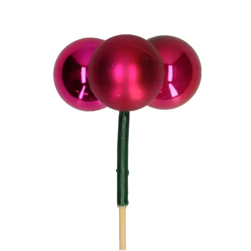 Kugel Trio auf Stab lila L50cm D04cm