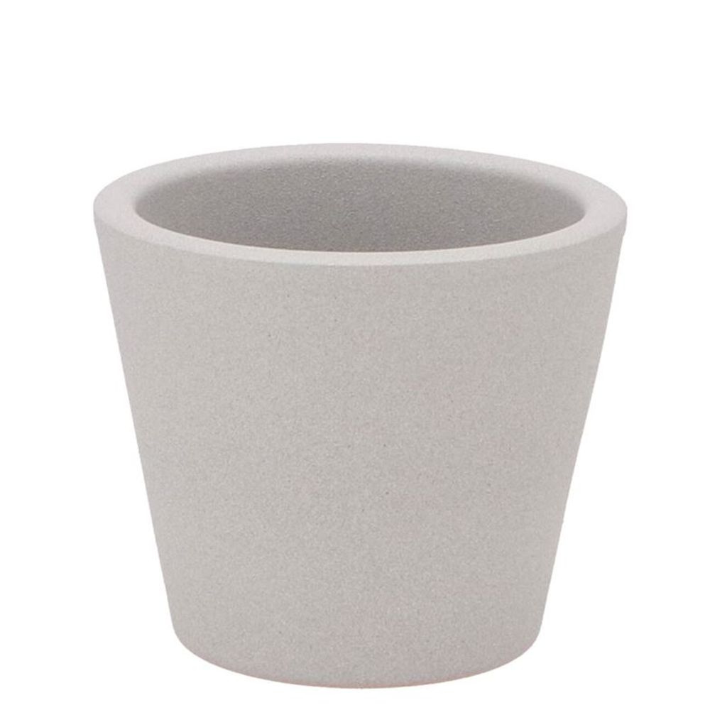 Keramik Übertopf Vinci grau matt D12cm H10cm