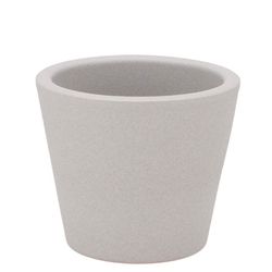 Keramik Übertopf Vinci grau matt D12cm H10cm