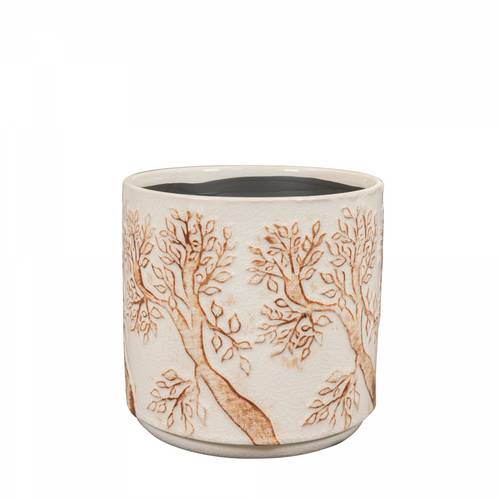 Keramik Übertopf Soul creme D17cm H14cm