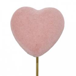 Herz auf Stab Eros rosa L50cm D05cm