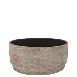 Keramik Schale Romy Rund braun 24x13cm