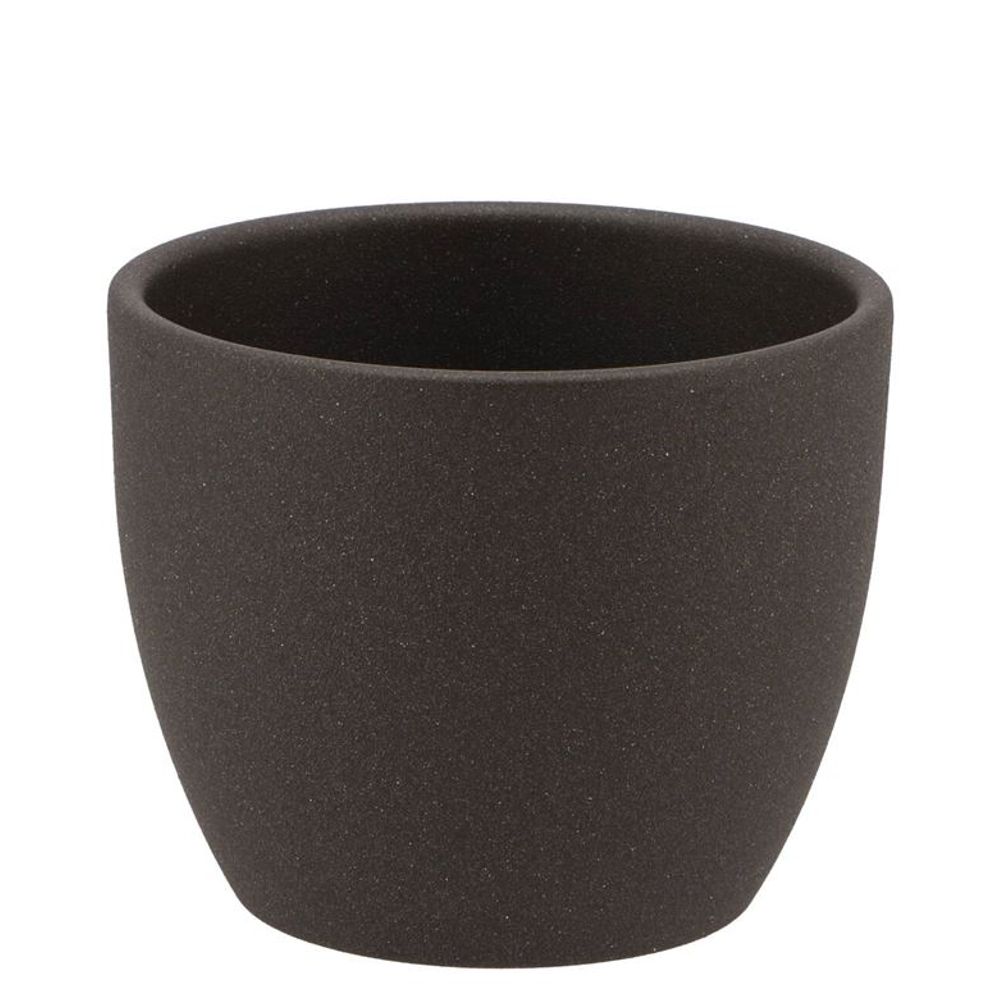 Keramik Orchidee Übertopf dunkel grau D10cm