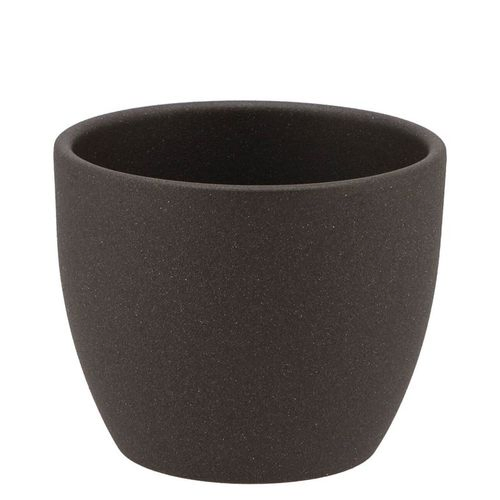 Keramik Orchidee Übertopf dunkel grau D10cm