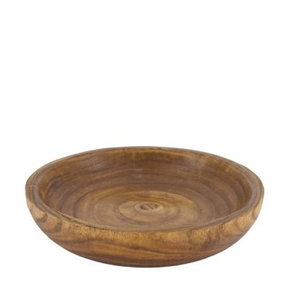 Holz Schale Paulownia braun D35cm H07cm