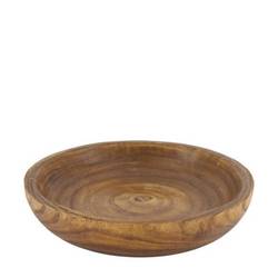 Holz Schale Paulownia braun D35cm H07cm