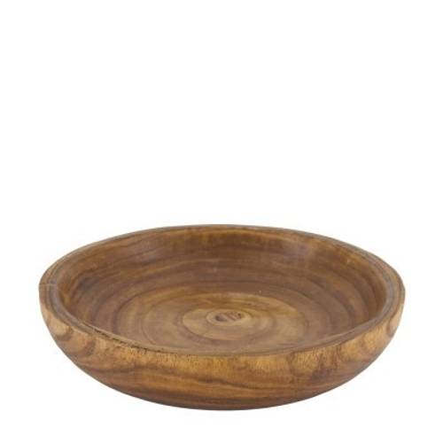 Holz Schale Paulownia braun D35cm H07cm