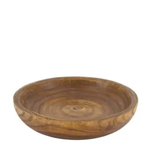 Holz Schale Paulownia braun D35cm H07cm