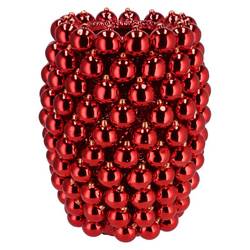 Weihnachtskugel Vase rot 30x30x39cm