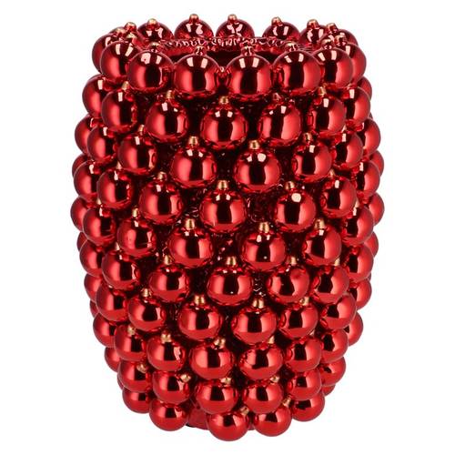 Weihnachtskugel Vase rot 30x30x39cm
