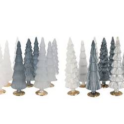 Deko Baum Glas mix weiss/grau 9x25cm