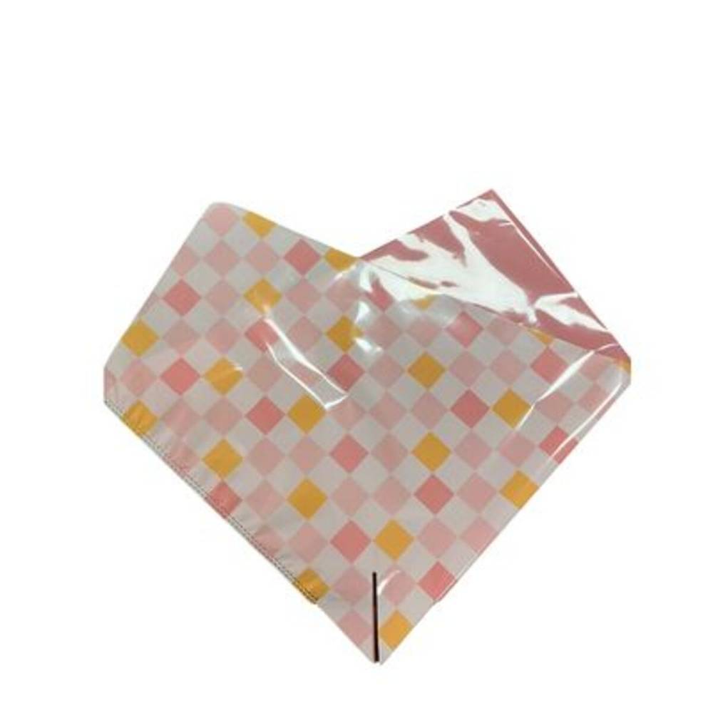 Tüte Oblique Checks rosa Ropp40 35x35cm x25 