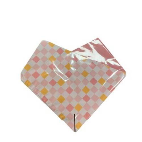 Tüte Oblique Checks rosa Ropp40 35x35cm x25 