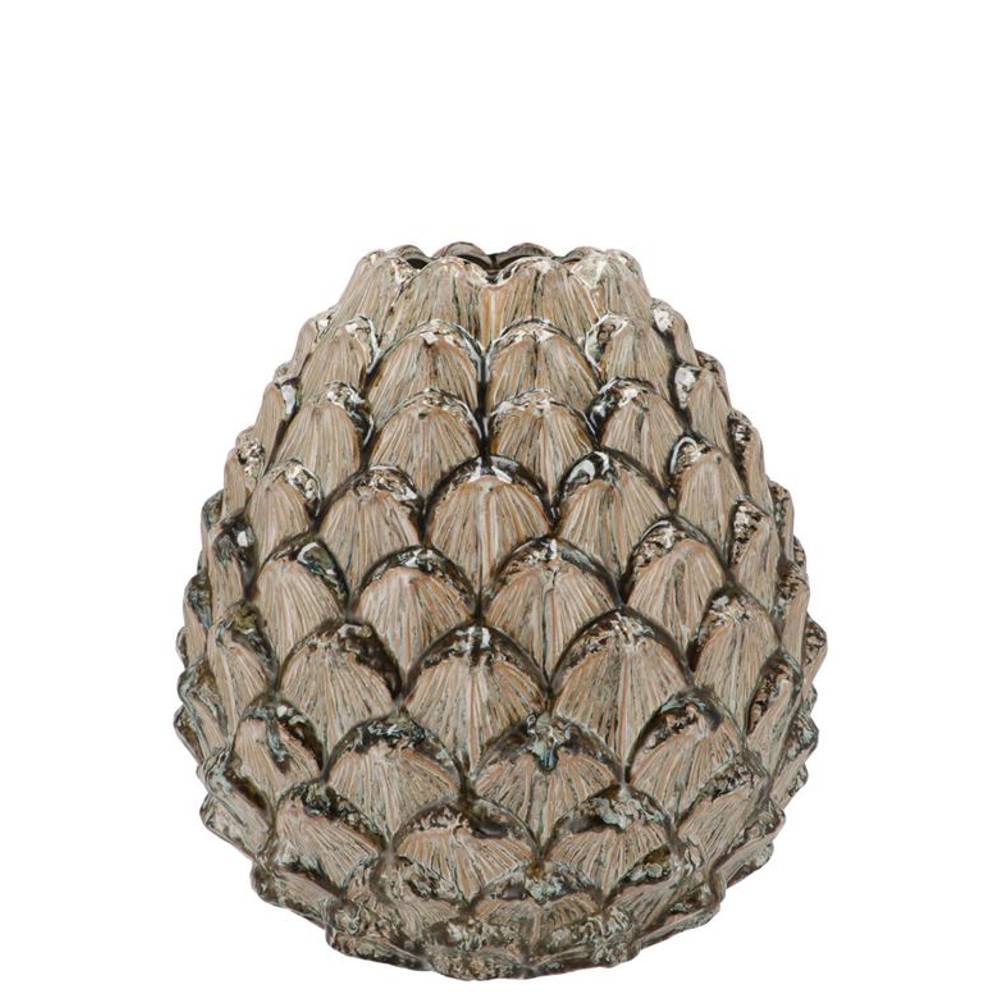 Keramik Vase Tannenzapfen 09x09cm