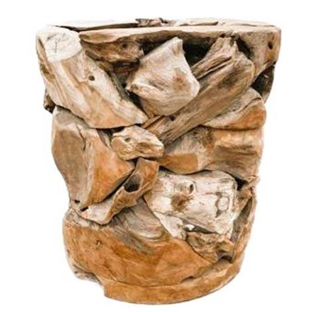 Teakholz Pilar natur D34cm H40cm