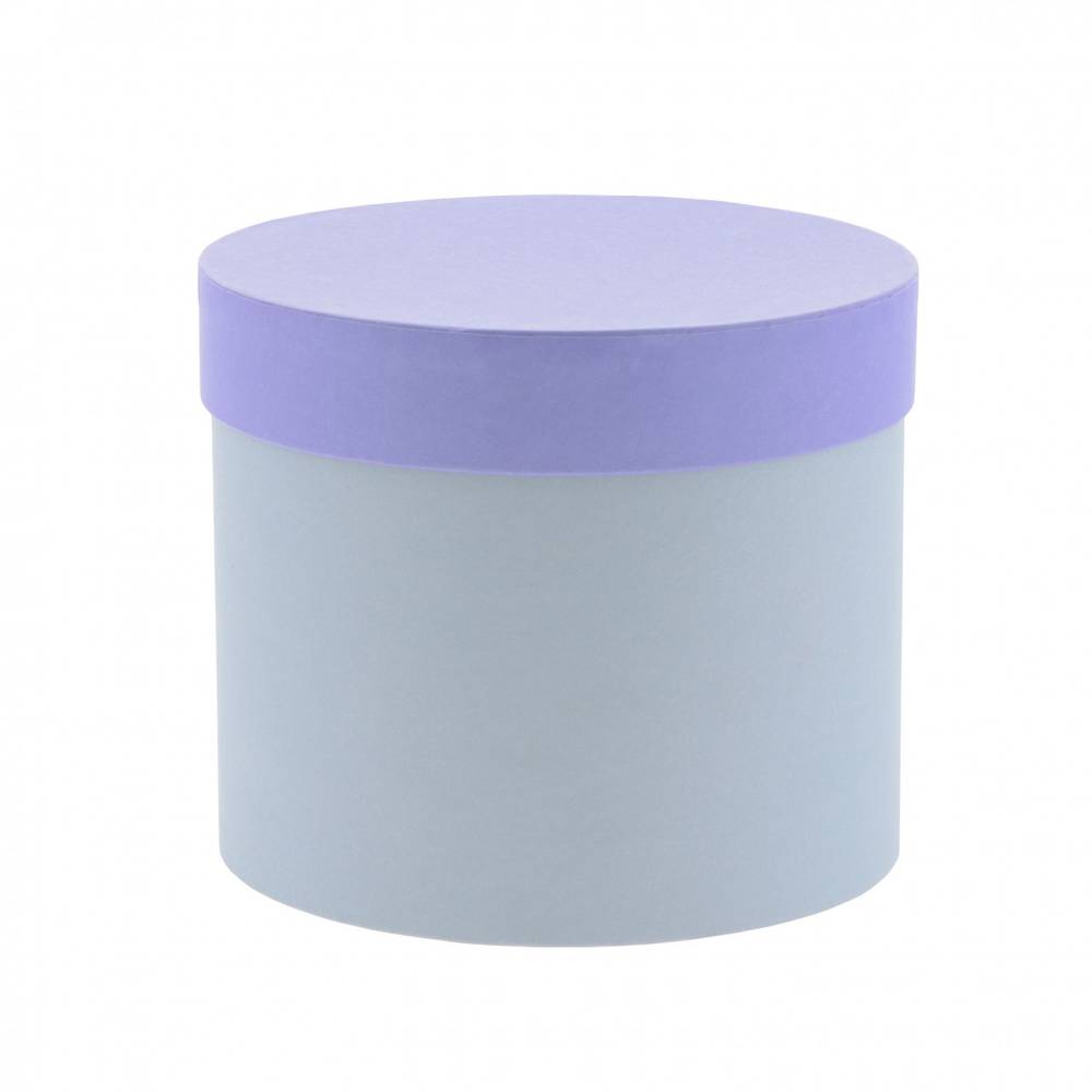 Hatbox Karton lila D12.5cm H12cm