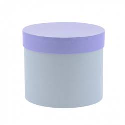 Hatbox Karton lila D12.5cm H12cm